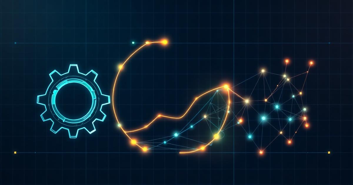 Three interlocking wireframe systems representing revenue engineering, growth marketing, and revops